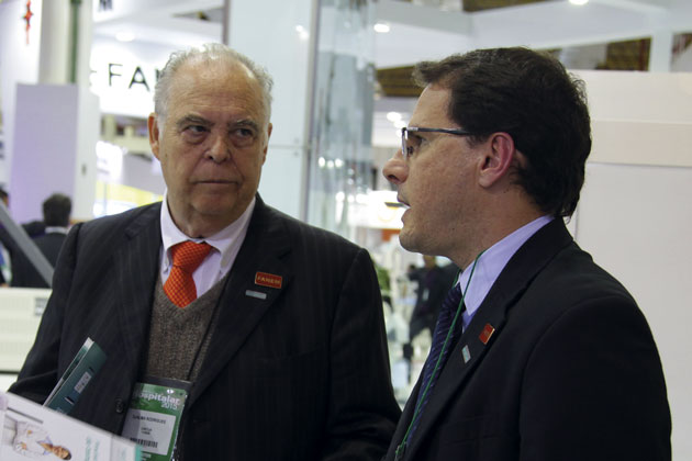 Djalma Luiz Rodrigues, diretor da Fanem, e Douglas Pesavento, CEO da Sensorweb. (Foto: Fanem, 2015)