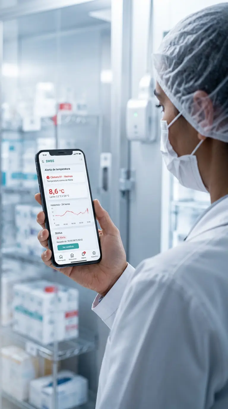 Ambiente hospitalar monitorado pela Sensorweb