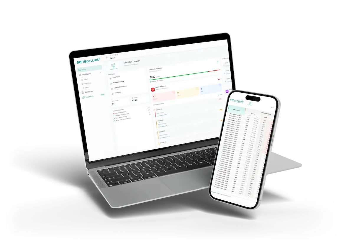 Plataforma Sensorweb para monitoramento contínuo de temperatura e umidade