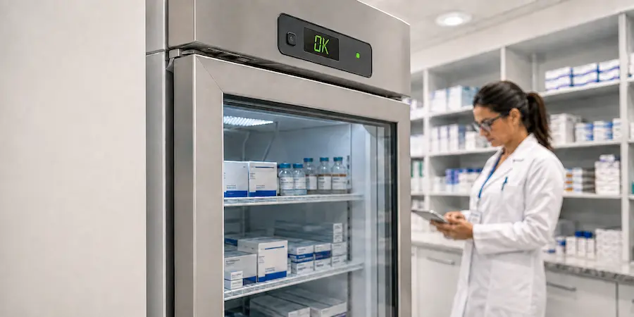 Equipe em ambiente hospitalar com equipamentos monitorados