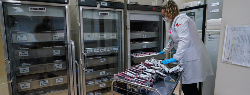 equipamentos para armazenamento e refrigeração do sangue