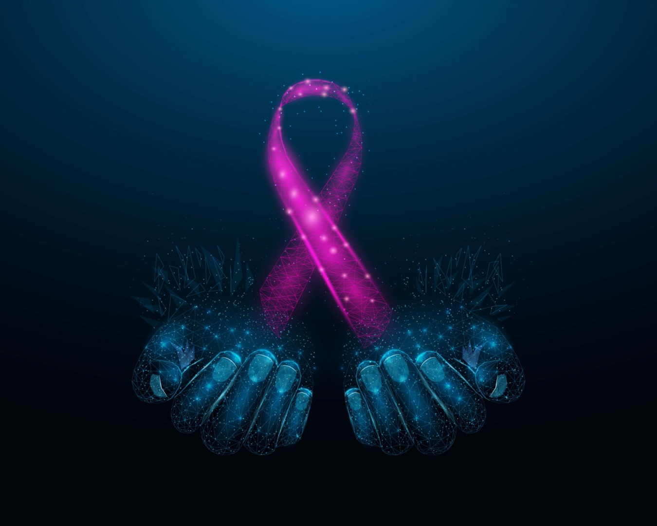 Luta contra o câncer infantil-Mão e laço, luta contra o câncer